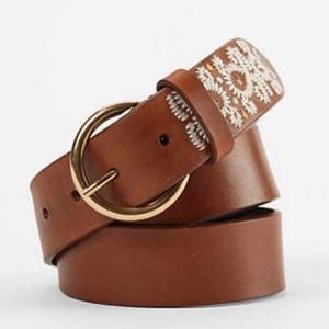 J. Jill NWT Leather Embroidered Belt